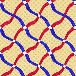 Wavy Ribbon Geometric Background Design